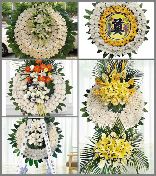 山西朔州朔城区下团堡乡沙涧村花圈速递